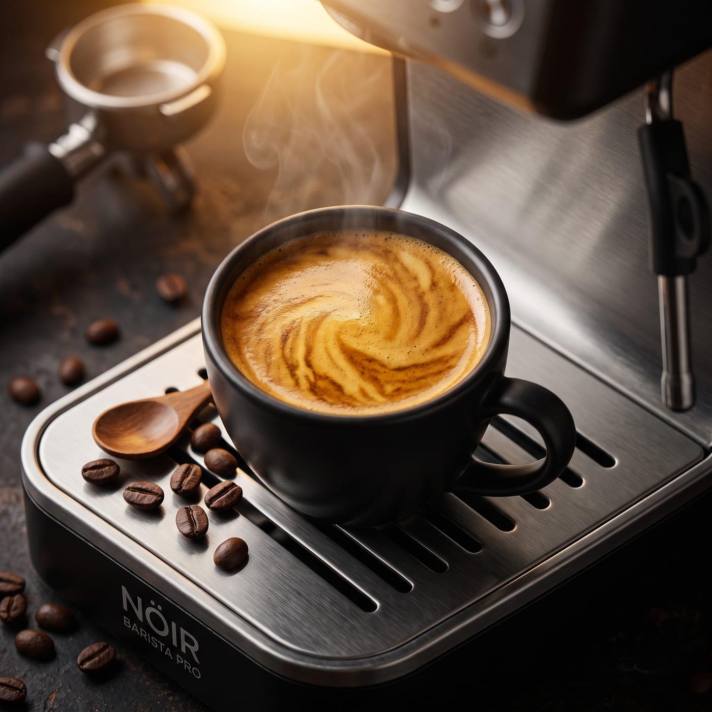 Espresso avec crema dorée