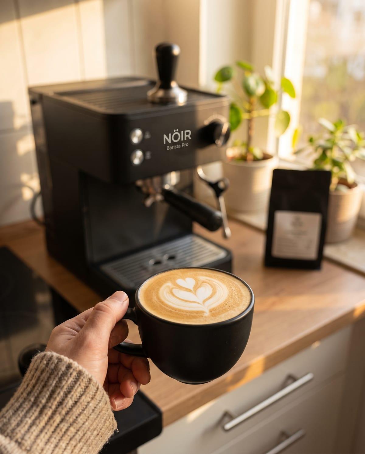 Cappuccino avec latte art